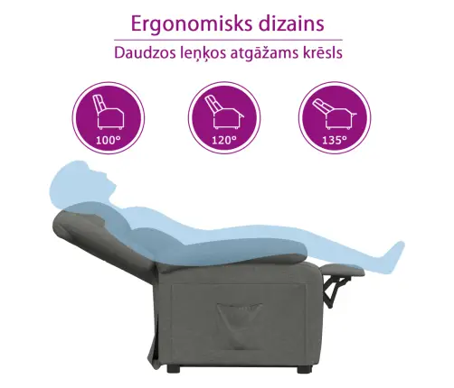 Atpūtas Krēsls, Atgāžams, Krēmkrāsas Mākslīgā Āda Vidaxl
