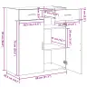 Uzglabāšanas Skapis Vecs Koks 80X42.5X93.5 Cm Vidaxl