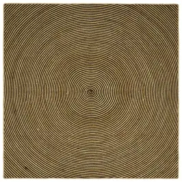 Paklājs Dabīgs Un Melns 200 X 200 Cm Džuta Vidaxl