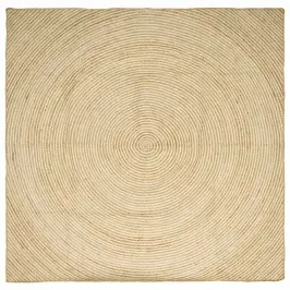 Paklājs Dabisks Un Balts 300 X 300 Cm Džuta Vidaxl