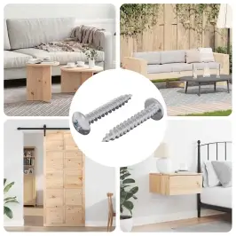 Pašvītņojamais Nags 2 Pcs Cinkots 4 X 25 Mm Tērauds Vidaxl