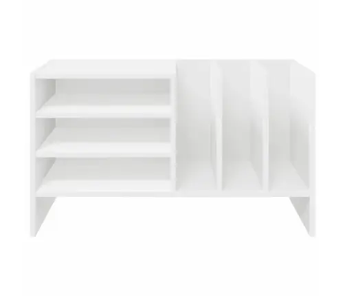 Plašu Skapis Balts 78.5 X 35 X 45 Cm Inženierijas Koks Vidaxl