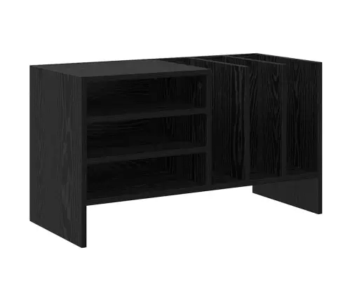 Plašu Skapis Melns Ozolkoks 78.5 X 35 X 45 Cm Inženierijas Koks Vidaxl