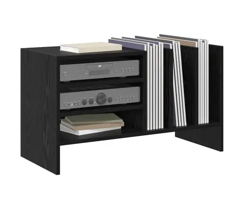 Plašu Skapis Melns Ozolkoks 78.5 X 35 X 45 Cm Inženierijas Koks Vidaxl