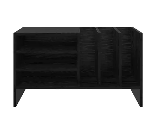 Plašu Skapis Melns Ozolkoks 78.5 X 35 X 45 Cm Inženierijas Koks Vidaxl