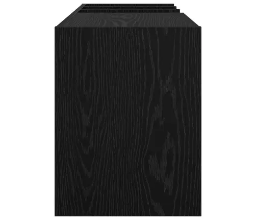 Plašu Skapis Melns Ozolkoks 78.5 X 35 X 45 Cm Inženierijas Koks Vidaxl