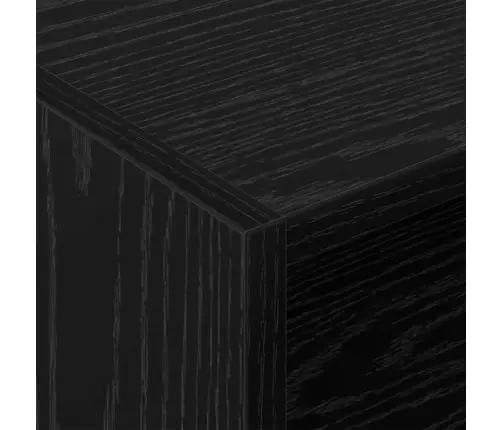 Plašu Skapis Melns Ozolkoks 78.5 X 35 X 45 Cm Inženierijas Koks Vidaxl