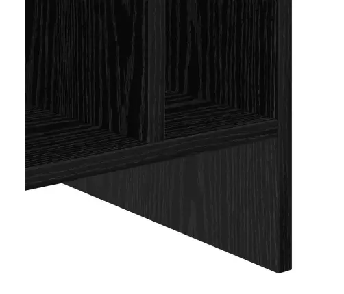 Plašu Skapis Melns Ozolkoks 78.5 X 35 X 45 Cm Inženierijas Koks Vidaxl