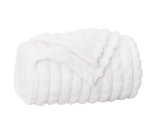 Pledu Segas 6 Pcs Balts 240 X 220 Cm Flīss Vidaxl