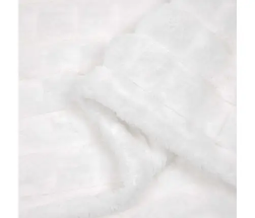 Pledu Segas 6 Pcs Balts 240 X 220 Cm Flīss Vidaxl