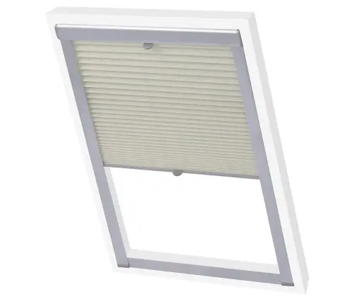 Plisētas Žalūzijas, Krēmkrāsā, Sk08 Vidaxl