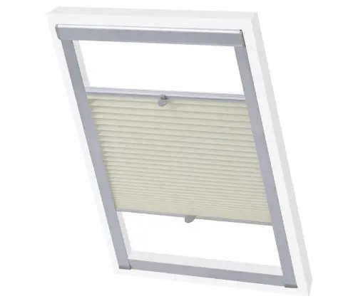 Plisētas Žalūzijas, Krēmkrāsā, Sk08 Vidaxl