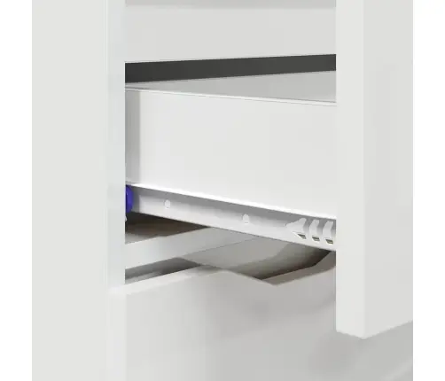 Puse Ar Atvilktni Augsta Spīduma Baltā Krāsa 100 X 30 X 65,6 Vidaxl