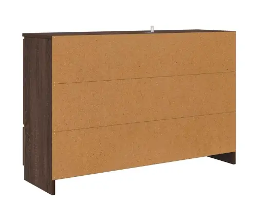 Puse Ar Atvilktni Brūns Ozols 100 X 30 X 65,6 Inženierijas Koks Vidaxl