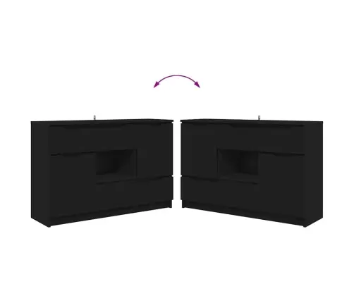 Kõide Sahtliga Must 100 X 30 X 65,6 Tehispuit