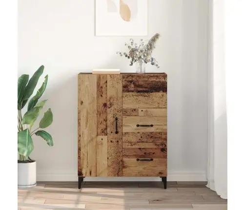 Puse Ar Atvilktni Vecs Koks 69,5 X 34 X 90 Cm Inženierijas Koks Vidaxl