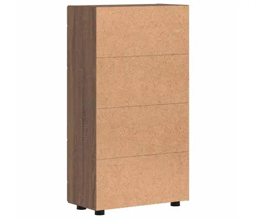Puse Ar Durvīm Brūns Ozols 55,5 X 29 X 103 Cm Inženierijas Koks Vidaxl