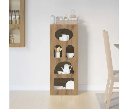 Puse Artisānā Ozols 40 X 35 X 100,5 Cm Inženierijas Koks Vidaxl