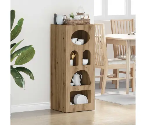 Puse Artisānā Ozols 40 X 35 X 100,5 Cm Inženierijas Koks Vidaxl