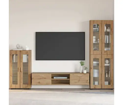 Puse Artisānā Ozols 55,5 X 29 X 103 Cm Inženierijas Koks Vidaxl