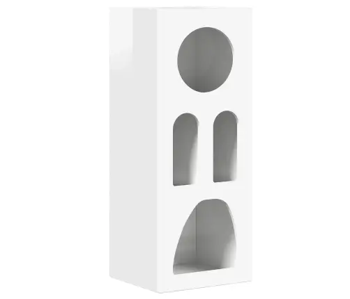 Puse Augsta Spīduma Baltā Krāsa 40 X 35 X 100.5 Cm Vidaxl