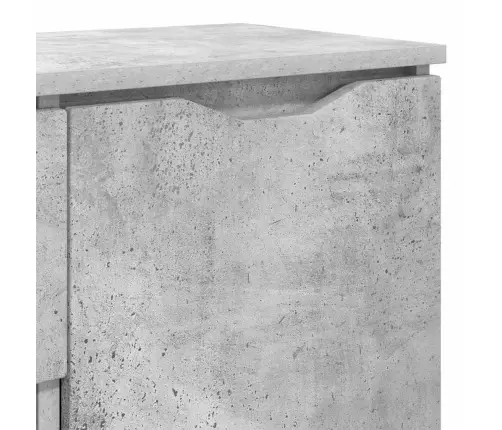 Puse Betona Pelēks 100 X 30 X 65,6 Inženierijas Koks Vidaxl