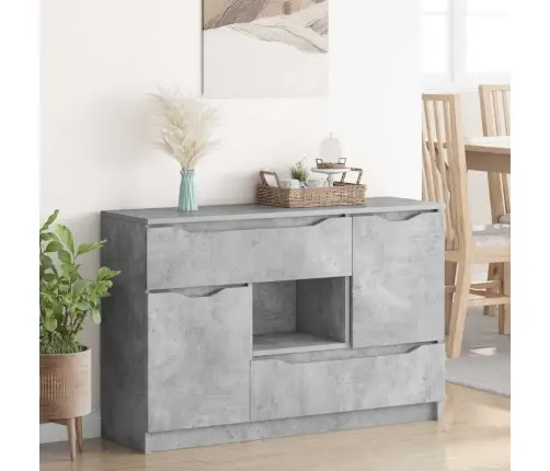 Puse Betona Pelēks 100 X 30 X 65,6 Inženierijas Koks Vidaxl