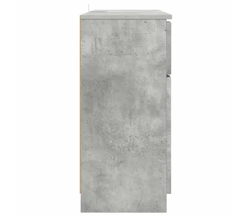 Puse Betona Pelēks 100 X 30 X 65,6 Inženierijas Koks Vidaxl