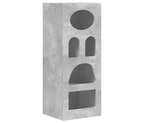 Puse Betona Pelēks 40 X 35 X 100,5 Cm Inženierijas Koks Vidaxl