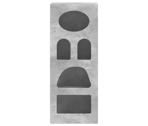 Puse Betona Pelēks 40 X 35 X 100,5 Cm Inženierijas Koks Vidaxl