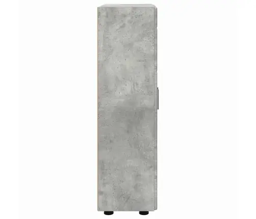 Puse Betona Pelēks 55,5 X 29 X 103 Cm Inženierijas Koks Vidaxl