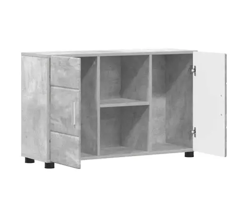 Puse Betona Pelēks 88,5 X 30,5 X 55,5 Cm Inženierijas Koks Vidaxl