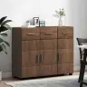 Puse Brūns Ozols 88,5 X 30,5 X 73 Cm Inženierijas Koks Vidaxl