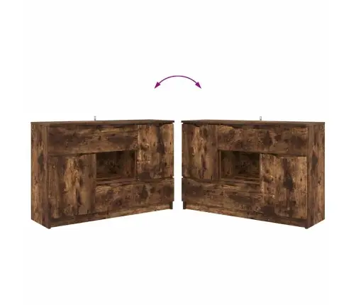 Puse Dūmaka Ozols 100 X 30 X 65,6 Inženierijas Koks Vidaxl