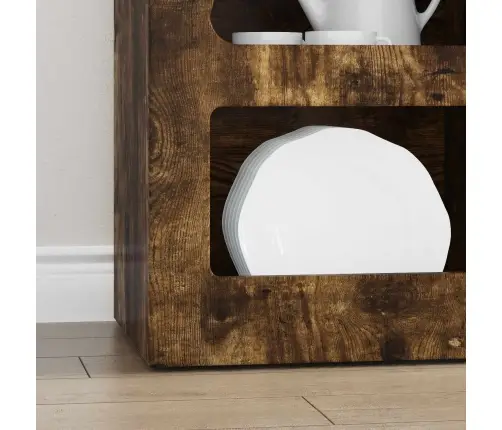 Puse Dūmaka Ozols 40 X 35 X 100,5 Cm Inženierijas Koks Vidaxl