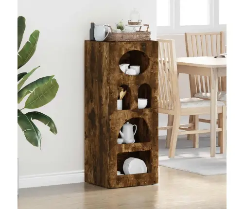 Puse Dūmaka Ozols 40 X 35 X 100,5 Cm Inženierijas Koks Vidaxl