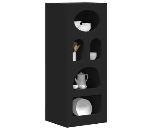 Puse Melna 40 X 35 X 100.5 Cm Inženierijas Koks Vidaxl