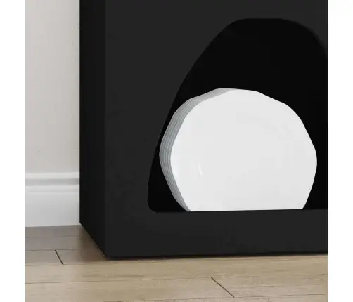 Puse Melna 40 X 35 X 100.5 Cm Inženierijas Koks Vidaxl