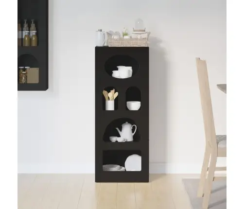 Puse Melna 40 X 35 X 100,5 Cm Inženierijas Koks Vidaxl