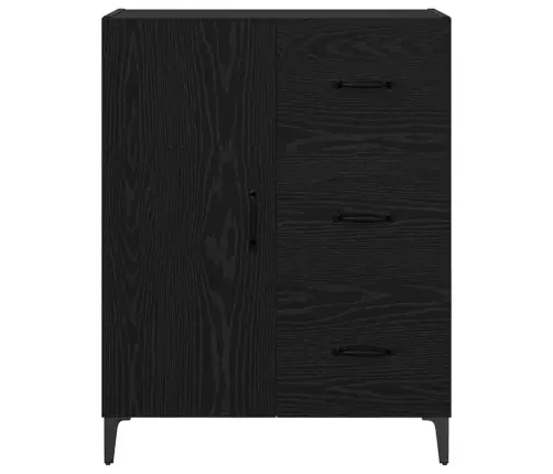 Puse Melns Ozolkoks 69,5 X 34 X 90 Cm Inženierijas Koks Vidaxl