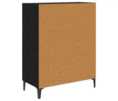 Puse Melns Ozolkoks 69,5 X 34 X 90 Cm Inženierijas Koks Vidaxl