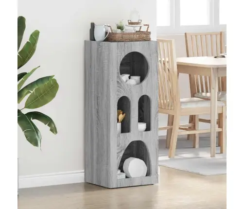 Puse Pelēks Sonoma 40 X 35 X 100.5 Cm Inženierijas Koks Vidaxl