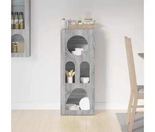 Puse Pelēks Sonoma 40 X 35 X 100.5 Cm Inženierijas Koks Vidaxl