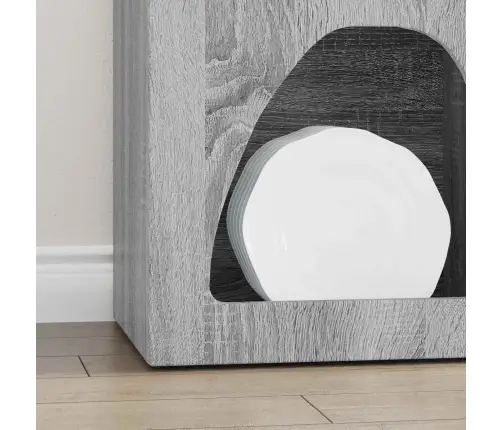 Puse Pelēks Sonoma 40 X 35 X 100.5 Cm Inženierijas Koks Vidaxl