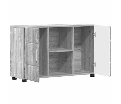 Puse Pelēks Sonoma 88,5 X 30,5 X 55,5 Cm Inženierijas Koks Vidaxl