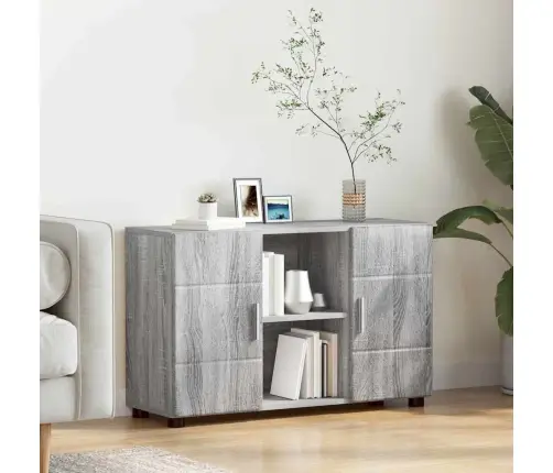 Puse Pelēks Sonoma 88,5 X 30,5 X 55,5 Cm Inženierijas Koks Vidaxl