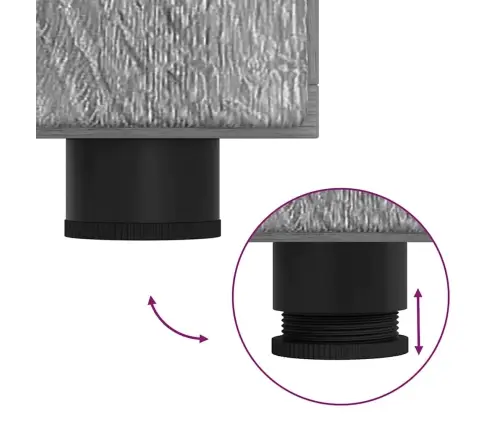 Puse Pelēks Sonoma 88,5 X 30,5 X 55,5 Cm Inženierijas Koks Vidaxl