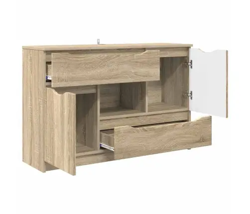 Puse Sonoma Ozols 100 X 30 X 65,6 Inženierijas Koks Vidaxl