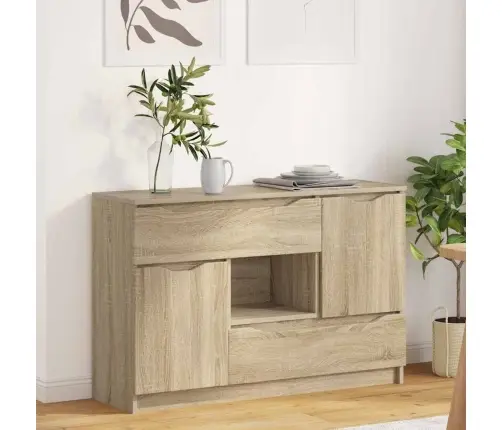 Puse Sonoma Ozols 100 X 30 X 65,6 Inženierijas Koks Vidaxl