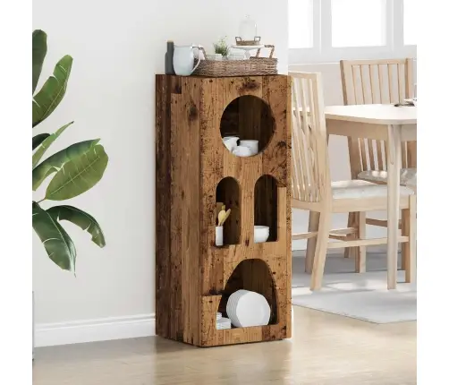 Puse Vecs Koks 40 X 35 X 100.5 Cm Inženierijas Koks Vidaxl